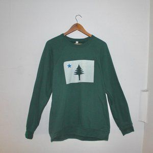 Old Maine State Flag Crewneck